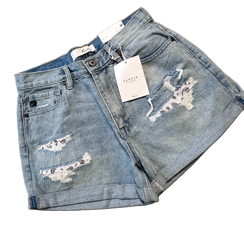 KanCan wash inseam shorts